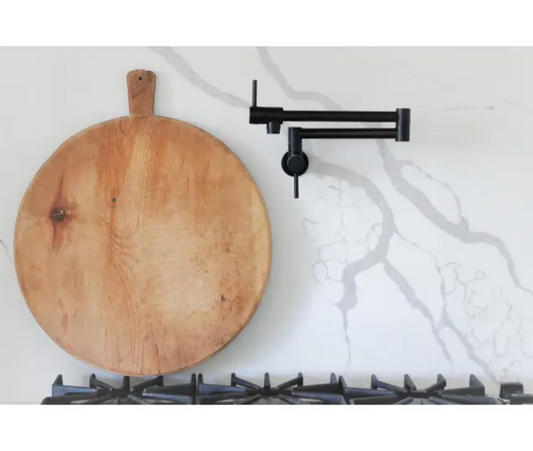 19" Round European Antique Charcuterie Breadboard
