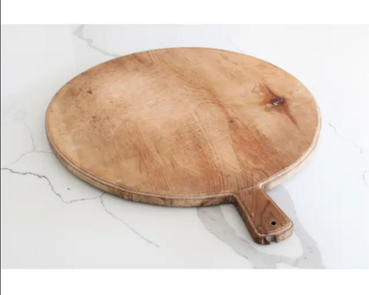 19" Round European Antique Charcuterie Breadboard